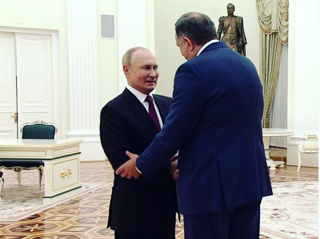 Dodik: Sa Putinom u Moskvi o strateškim odnosima Srpske i Rusije