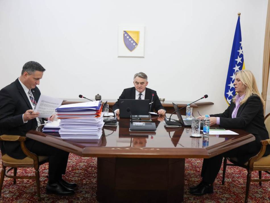 Predsjedništvo BiH jednoglasno usvojilo Prijedlog budžeta institucija za 2026. godinu
