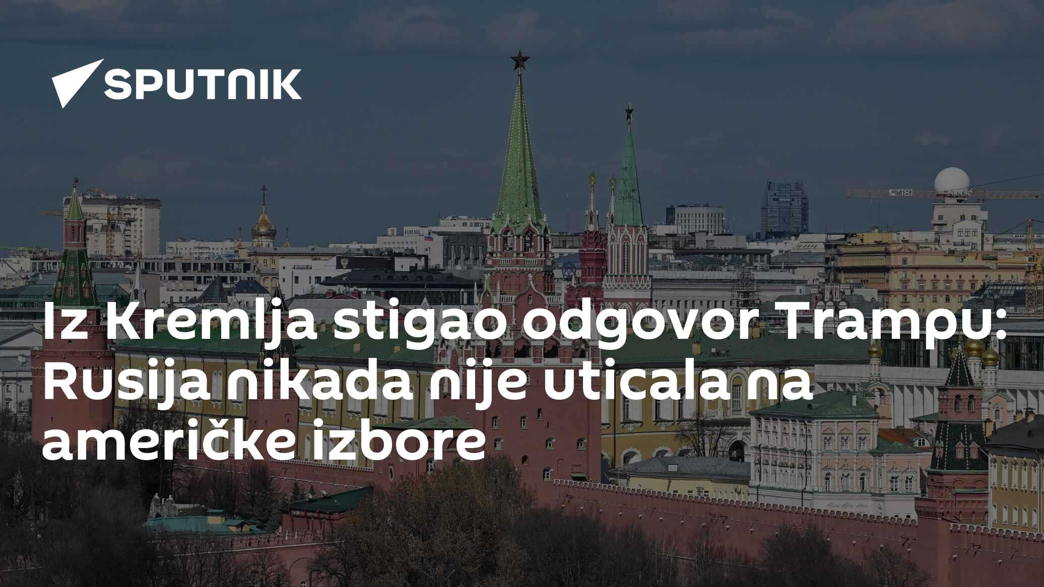 Iz Kremlja stigao odgovor Trampu: Rusija nikada nije uticala na američke izbore - Vijesti - BIG portal