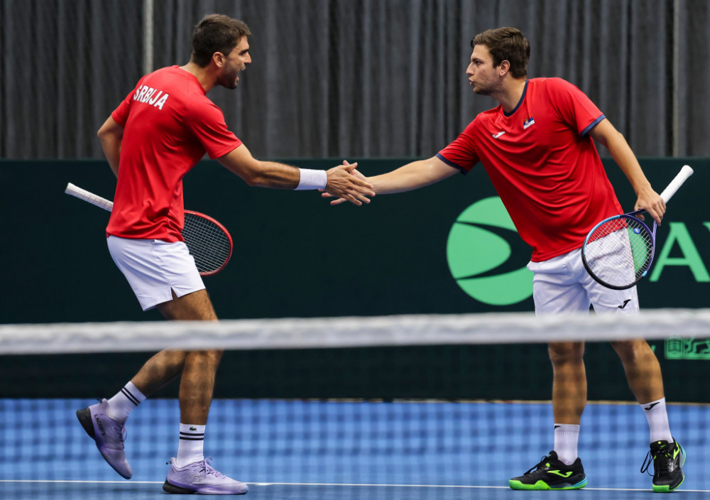 Srbija LItvanija pobeda dubl Miomir Kecmanović tenis Dejvis kup TV Arena sport - Sport - BIG portal